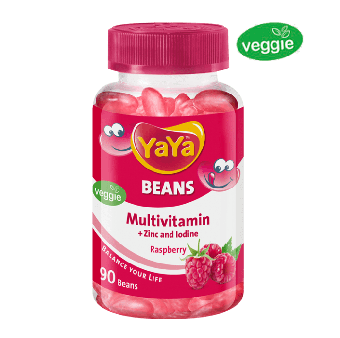 YaYa Beans Multivitamin + Zinc & Iodine